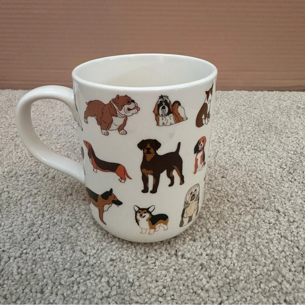 White Ceramic Dog Mug Works for All Kinds of Dog Lovers Remember‎ your Favorite